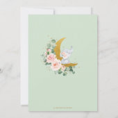 Whimsical Elephant Two the Moon 2. Geburtstag Einladung (Rückseite)