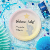 Whimsical Elephant Welcome Baby Pappteller (Party)