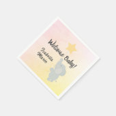 Whimsical Elephant Welcome Baby Serviette (Ecke)