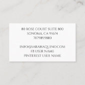 Whimsical Elephants Custom Mama & Kid's Play Group Telefonnummerkarte (Rückseite)