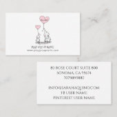Whimsical Elephants Custom Mama & Kid's Play Group Telefonnummerkarte (Vorne/Hinten)