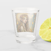 Whimsical Elf Girl Schnapsglas (Rückseite)
