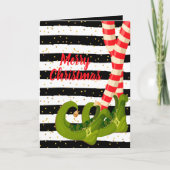 Whimsical Elf Legs Feiertage Weihnachten (Vorderseite)