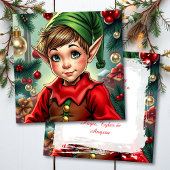 Whimsical Elf | Personalized Christmas Feiertagskarte
