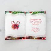 Whimsical Elf | Personalized Christmas Karte (Innenseite)