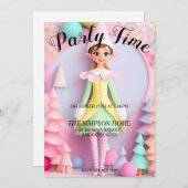 Whimsical Elf Weihnachtsfeier Einladung (Vorne/Hinten)