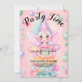 Whimsical Elf Weihnachtsfeier Party Einladung