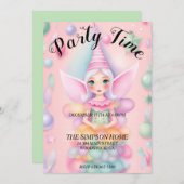 Whimsical Elf Weihnachtsfeier Party Einladung (Vorne/Hinten)