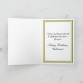 Whimsical Elizabeth I Queen Niedlich Funny Geburts Karte (Innenseite)