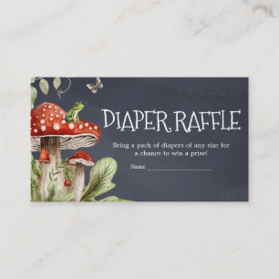 Whimsical Enchanted Forest Diaper Raffle Begleitkarte