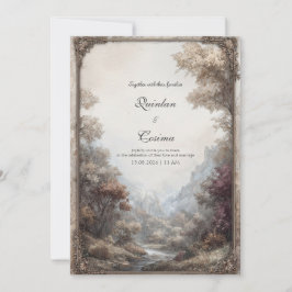 Whimsical Enchanted Forest Wedding Einladung