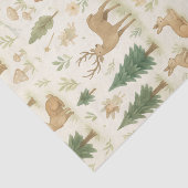 Whimsical Enchanted Forest Woodland Tiere Seidenpapier (Ausschnitt)