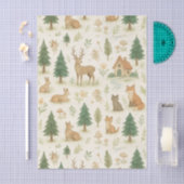 Whimsical Enchanted Forest Woodland Tiere Seidenpapier (Handwerk)