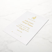 Whimsical Ethereal Beauty Minimalistisch Wedding Folieneinladung (Gedreht)