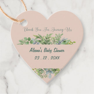 Whimsical Eucalyptus Baby Showdusche Personalisier Geschenkanhänger