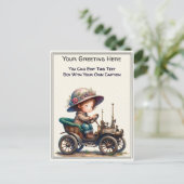 Whimsical Everyday Sentiment Steampunk Art   Postkarte (Stehend Vorderseite)