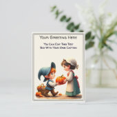 Whimsical Everyday Sentiment Storybook Art   Postkarte (Stehend Vorderseite)