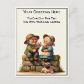 Whimsical Everyday Sentiment Storybook Art   Postkarte (Vorderseite)