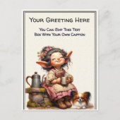 Whimsical Everyday Sentiment Storybook Art   Postkarte (Vorderseite)