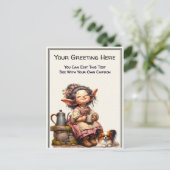 Whimsical Everyday Sentiment Storybook Art   Postkarte (Stehend Vorderseite)