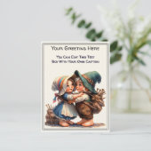 Whimsical Everyday Sentiment Storybook Art   Postkarte (Stehend Vorderseite)