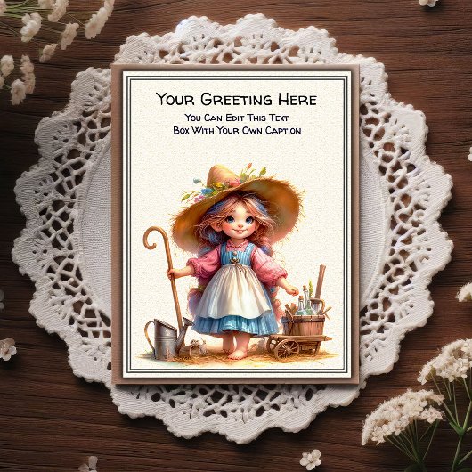 Whimsical Everyday Sentiment Storybook Art   Postkarte