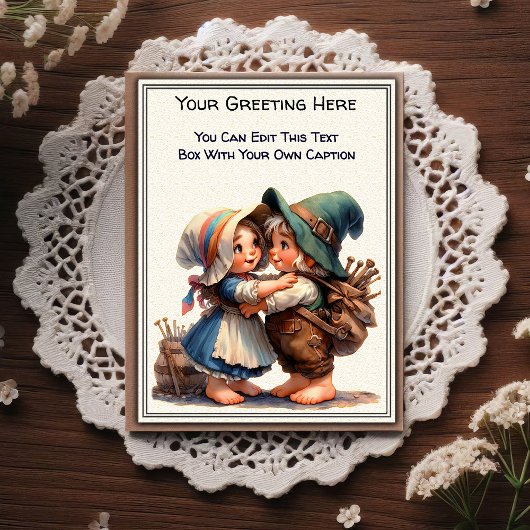 Whimsical Everyday Sentiment Storybook Art   Postkarte