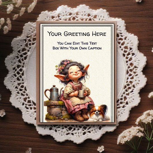 Whimsical Everyday Sentiment Storybook Art   Postkarte