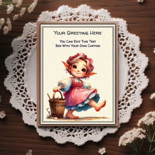 Whimsical Everyday Sentiment Storybook Art   Postkarte