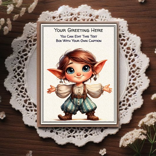 Whimsical Everyday Sentiment Storybook Art   Postkarte