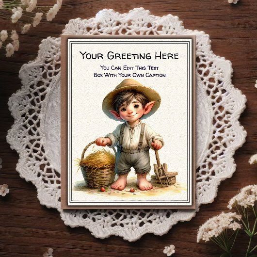 Whimsical Everyday Sentiment Storybook Art Postkarte