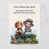 Whimsical Everyday Sentiment Storybook Art   Postkarte (Vorderseite)