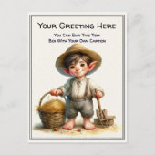 Whimsical Everyday Sentiment Storybook Art Postkarte (Vorderseite)