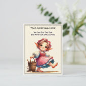 Whimsical Everyday Sentiment Storybook Art   Postkarte (Stehend Vorderseite)
