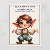 Whimsical Everyday Sentiment Storybook Art   Postkarte (Vorderseite)