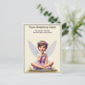 Whimsical Everyday Sentiment Storybook Fairy Postkarte (Stehend Vorderseite)