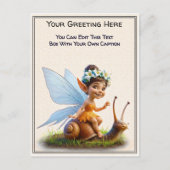 Whimsical Everyday Sentiment Storybook Fairy Postkarte (Vorderseite)