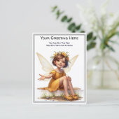 Whimsical Everyday Sentiment Storybook Fairy Postkarte (Stehend Vorderseite)
