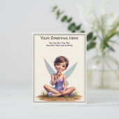 Whimsical Everyday Sentiment Storybook Fairy Postkarte (Stehend Vorderseite)