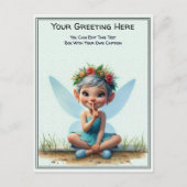 Whimsical Everyday Sentiment Storybook Fairy Postkarte (Vorderseite)