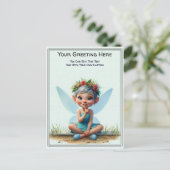 Whimsical Everyday Sentiment Storybook Fairy Postkarte (Stehend Vorderseite)