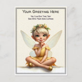 Whimsical Everyday Sentiment Storybook Fairy Postkarte (Vorderseite)