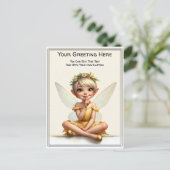 Whimsical Everyday Sentiment Storybook Fairy Postkarte (Stehend Vorderseite)