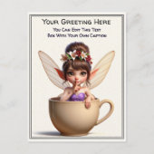 Whimsical Everyday Sentiment Storybook Fairy Postkarte (Vorderseite)