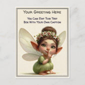 Whimsical Everyday Sentiment Storybook Fairy Postkarte (Vorderseite)