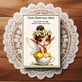Whimsical Everyday Sentiment Storybook Fairy Postkarte