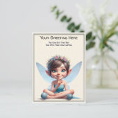 Whimsical Everyday Sentiment Storybook Fairy Postkarte (Stehend Vorderseite)