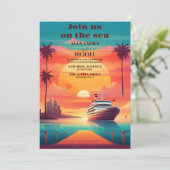 Whimsical exotic Jamaikanische Hochzeit Einladung (Stehend Vorderseite)