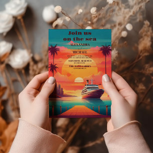 Whimsical exotic Jamaikanische Hochzeit Einladung