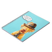 Whimsical Extravagant Dog Notebook Notizblock (Linke Seite)